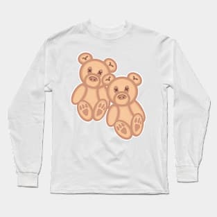 Kawaii Teddy Bear Duo Long Sleeve T-Shirt